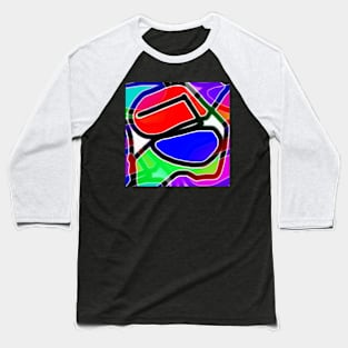 Bright and colorful shapes Baseball T-Shirt